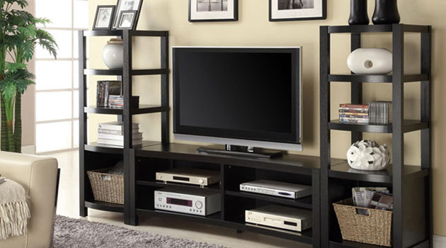 TV Stand with Media Towers